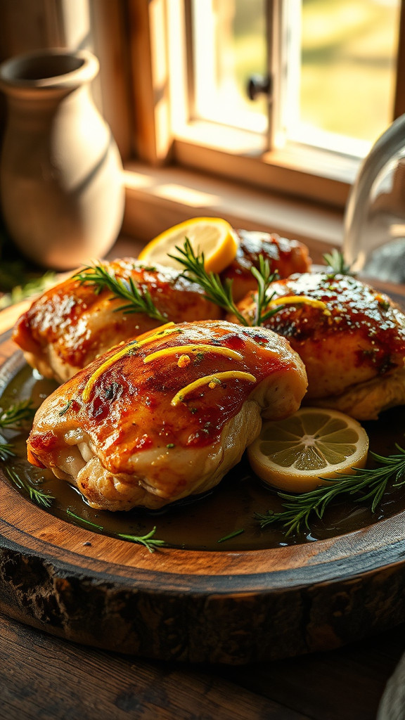 Slow Cooker Lemon Herb Chicken