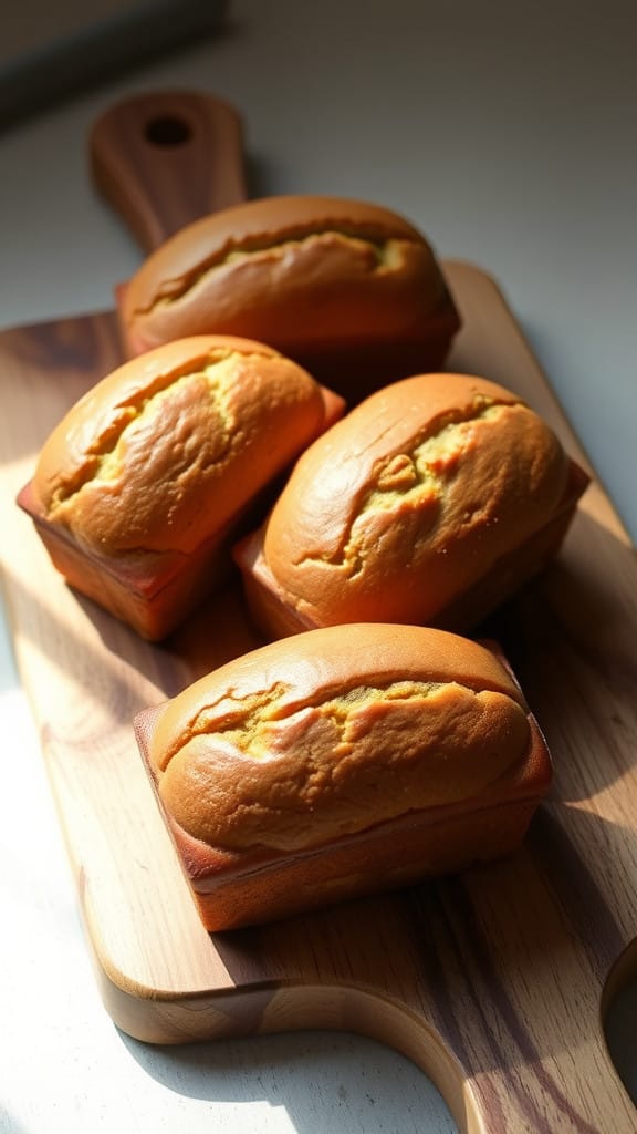 Mini Banana Bread Loafs