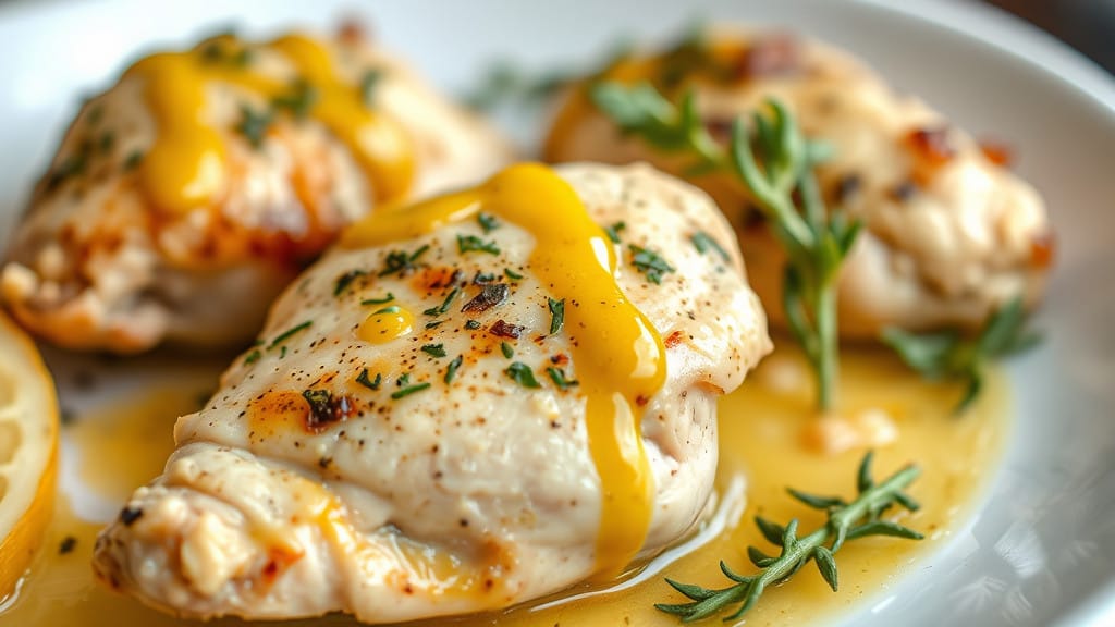 Baked Chicken Breasts with Dijon Mustard and Herbs