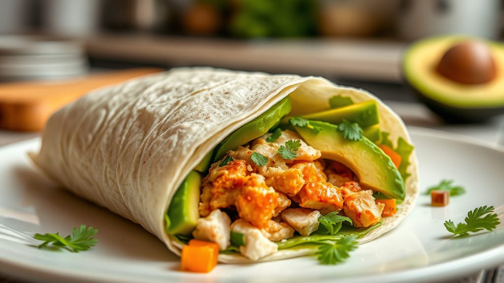 Chicken and Avocado Wrap