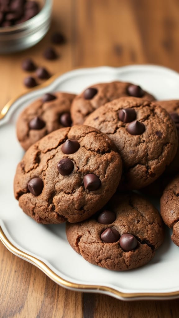 Double Chocolate Espresso Chip Cookies