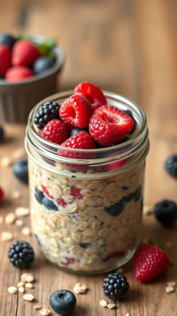 Easy Overnight Oats in a Mason Jar