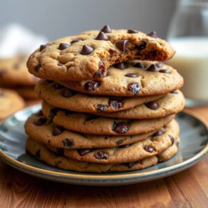 Levain Style puffy Thick Chocolate Chip Cookies