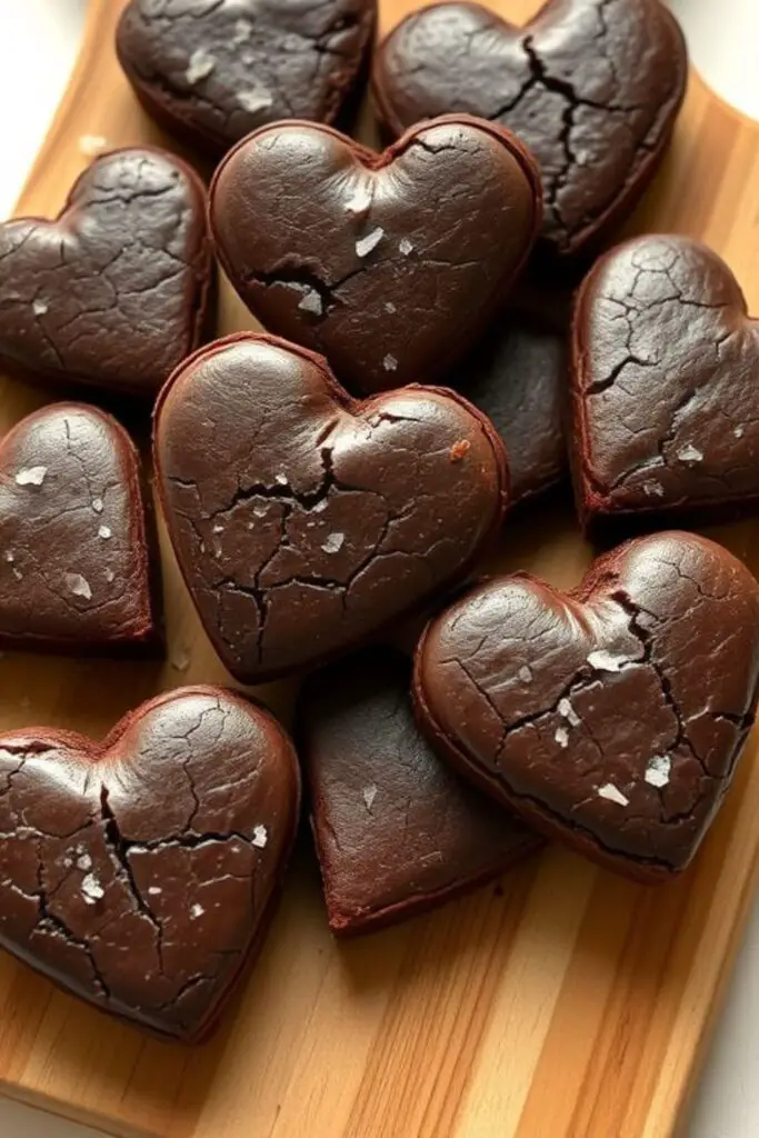 heart shaped brownies