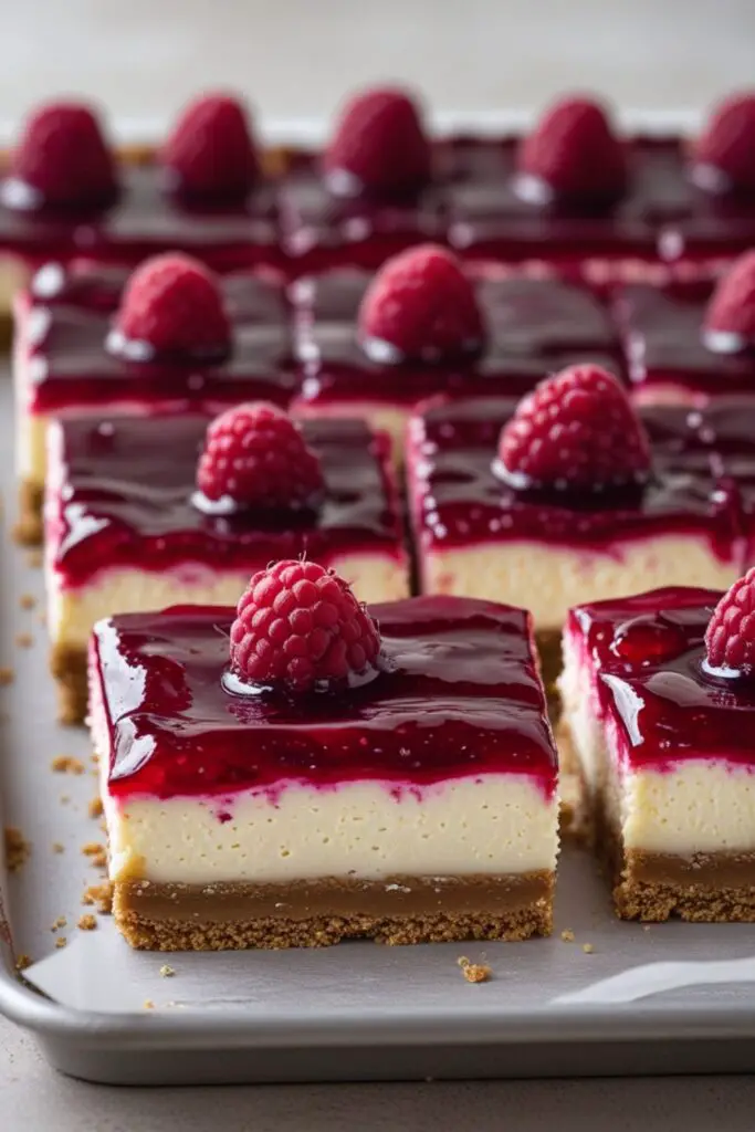 raspberry cheesecake bars