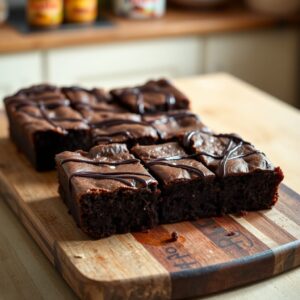 Delicious 3 ingredient Nutella brownies