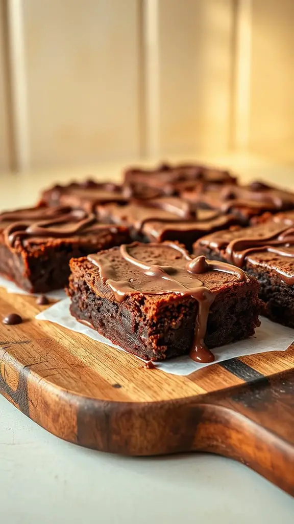 Delicious 3 ingredient Nutella brownies